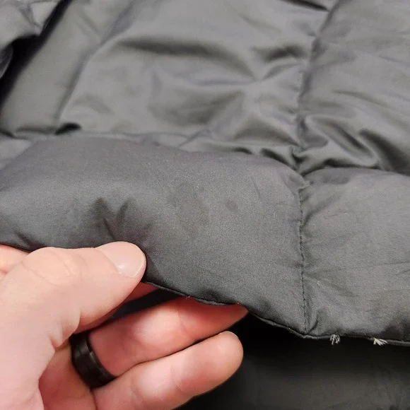 Patagonia Jacket Women Medium Walk In The Parka Down Puffer Long Coat Black READ - Picture 6 of 13